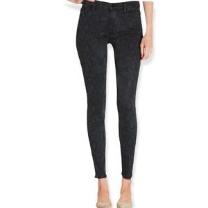 Frame Le Skinny de Jeanne Python Print Jeans